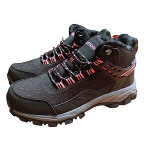 Grition Women's Hiking Boots Size 8.5 EU 39 Waterproof Black / Pink 1907